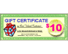 Gift Certificate $ 10.00 - Click Image to Close