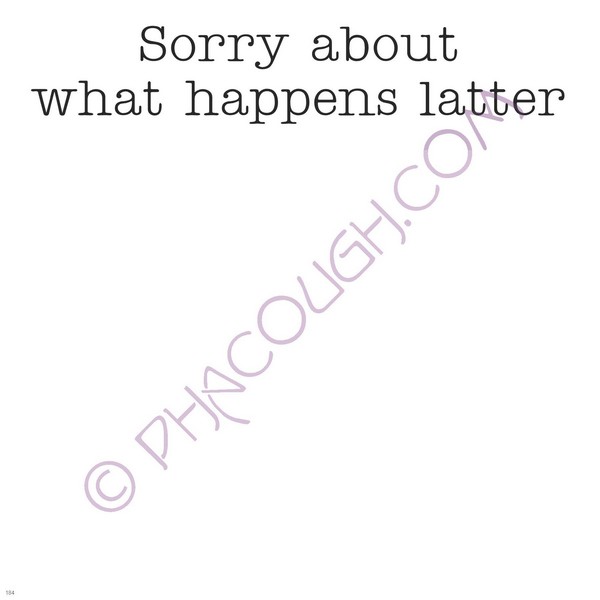 Sorry About What Happens Latter