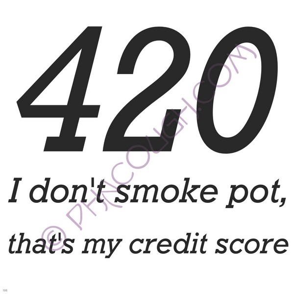 420 I Don't Smoke Pot That's My Credit Score