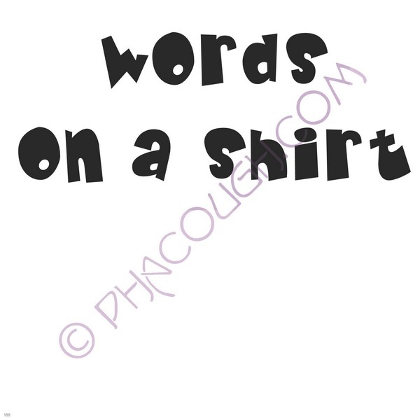 Words On A Shirt