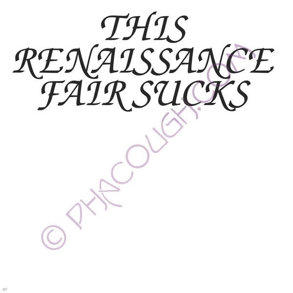 This Renaissance Fair Sucks