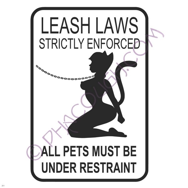 Leash Laws Strictly Enforced All Pets