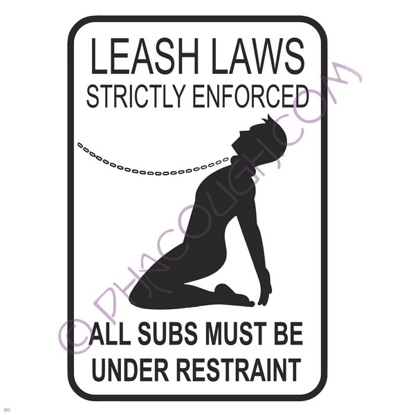 Leash Laws Strictly Enforced All Subs (Male)