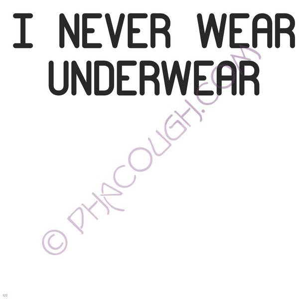 I Never Wear Underwear