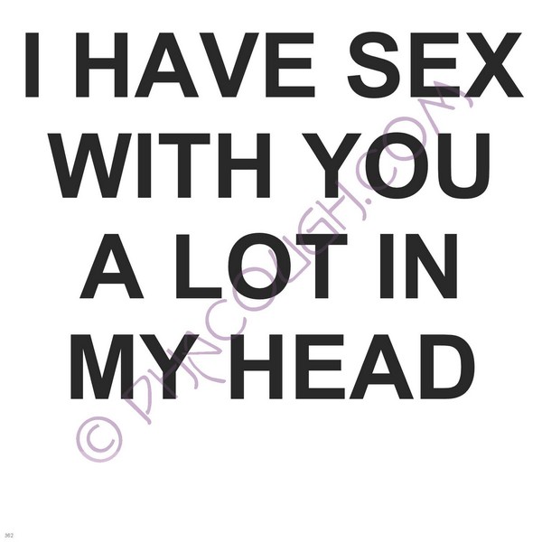 I Have Sex With You A Lot In My Head