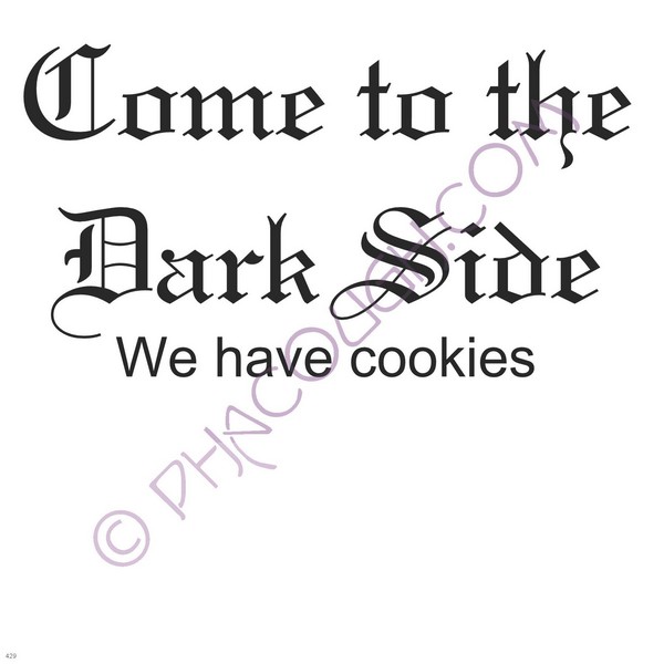 Come To The Dark Side We Have Cookies