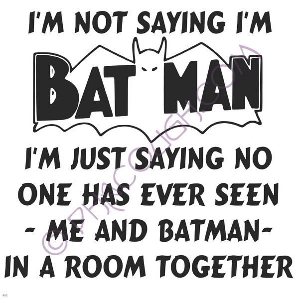 I'm Not Saying I'm Batman