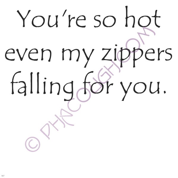 You're So Hot Even My Zippers Falling For You