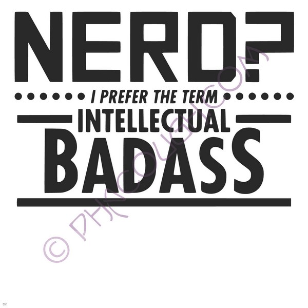 Nerd I Prefer The Term Intellectual Badass