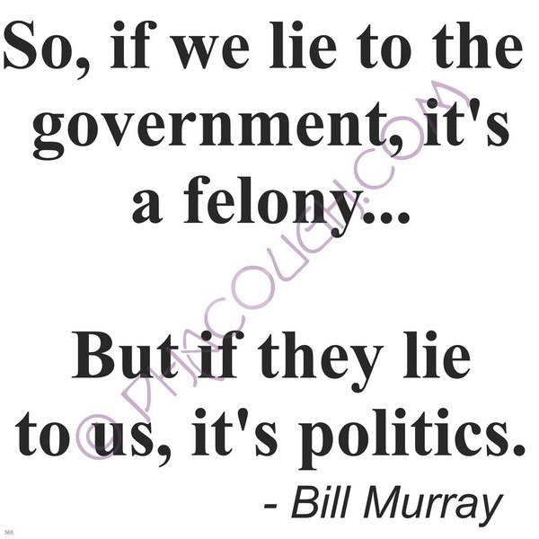 So If We Lie To The Government It's A Felony