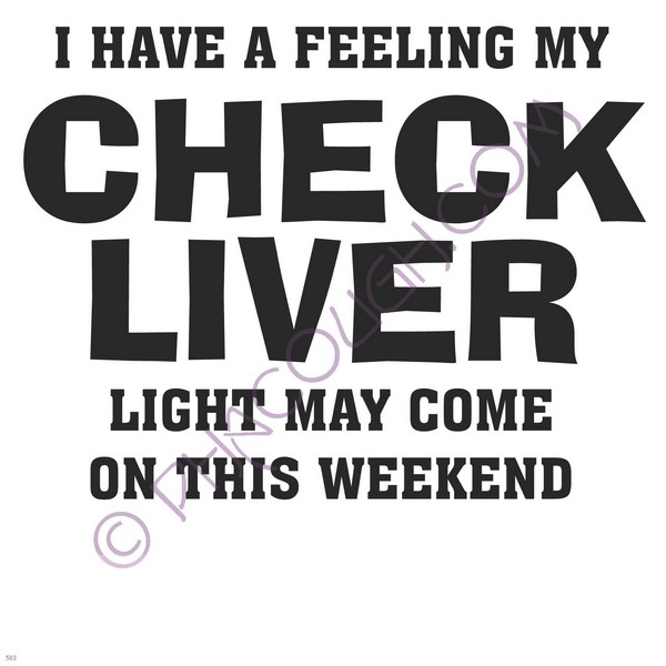 I Have A Feeling My Check Liver Light May Come On