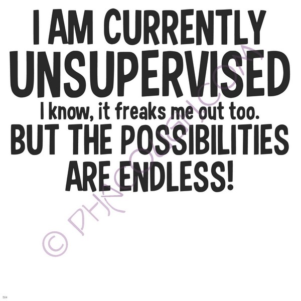 I Am Currently Unsupervised