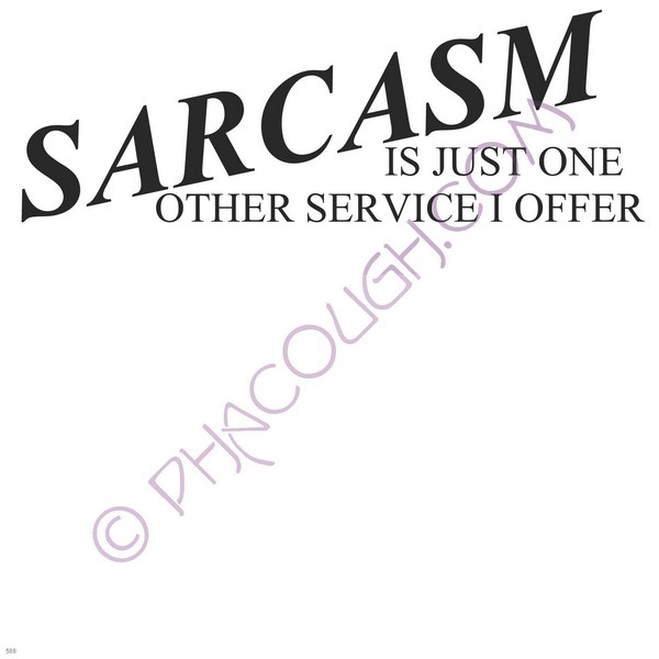 Sarcasm Is Just One Other Service I Offer