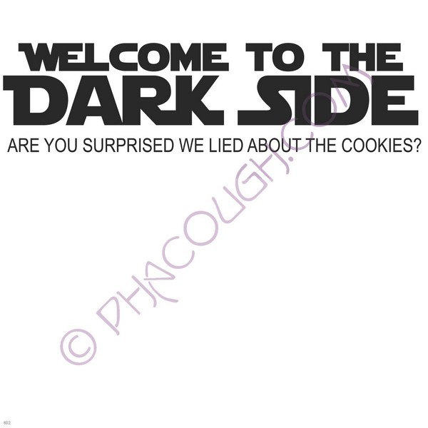 Welcome To The Dark Side Are You Surprised