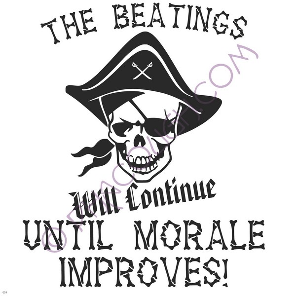 The Beatings Will Continue Until Morale Improves