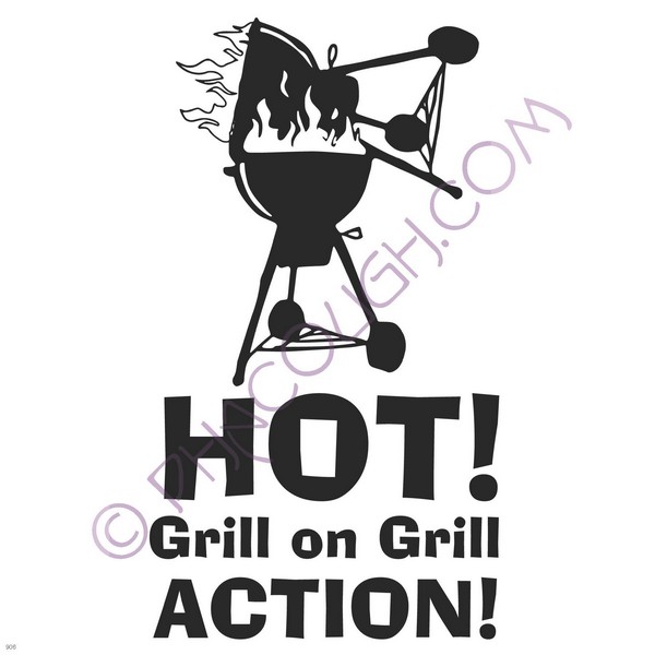 Hot grill on grill action