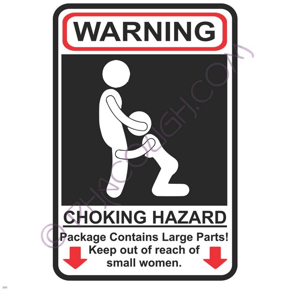 Warning choking hazard.