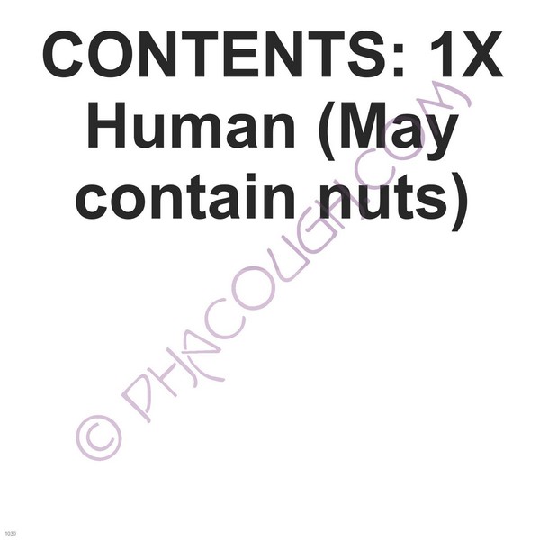 CONTENTS: 1X Human may contain nuts