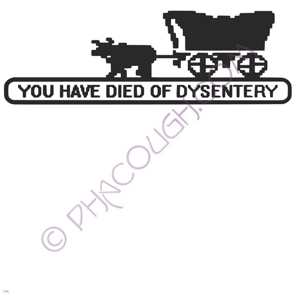 You have died of dysentery