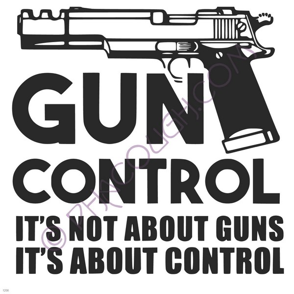 Gun control it's not about the guns, it's about the control