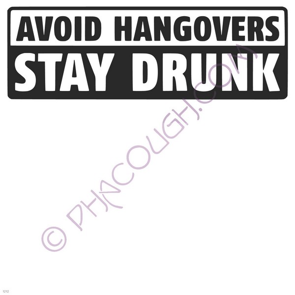 Avoid hangovers stay drunk