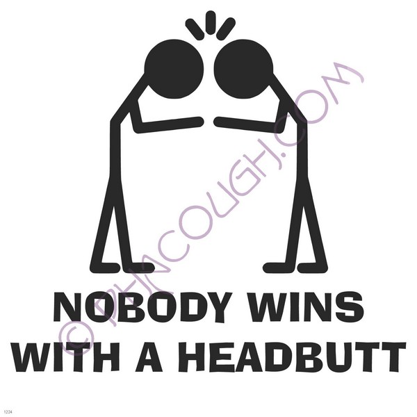 Nobody wins with a headbutt