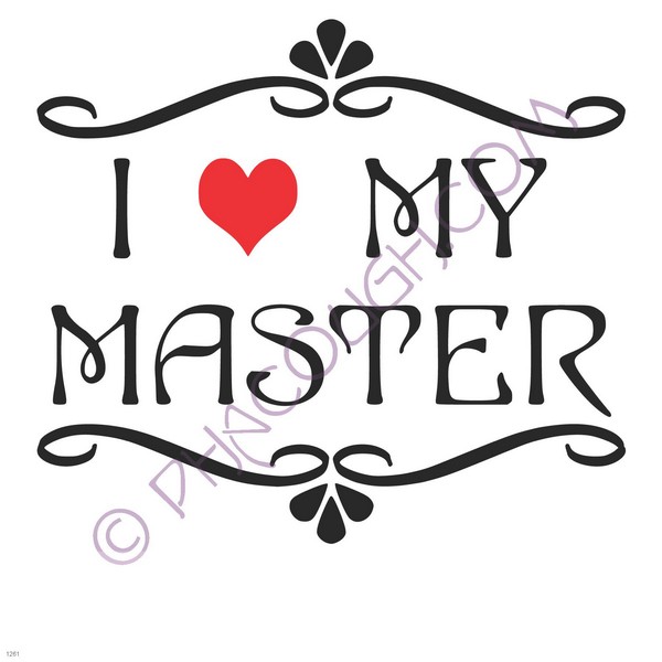 I (heart) love my master