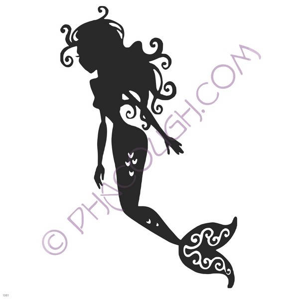 Mermaid with art on tail