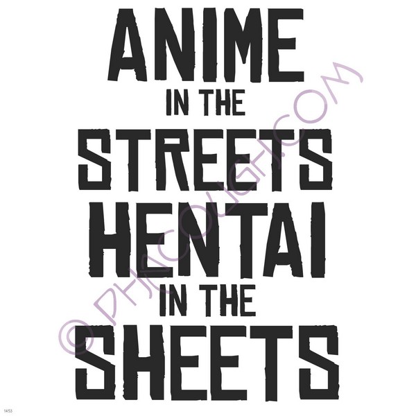 Anime in the streets Hentai in the sheets