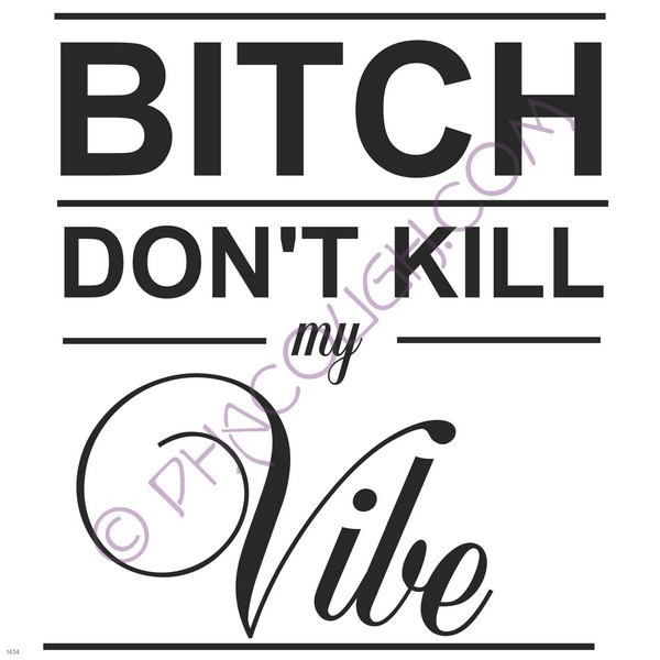 Bitch don't kill my vibe