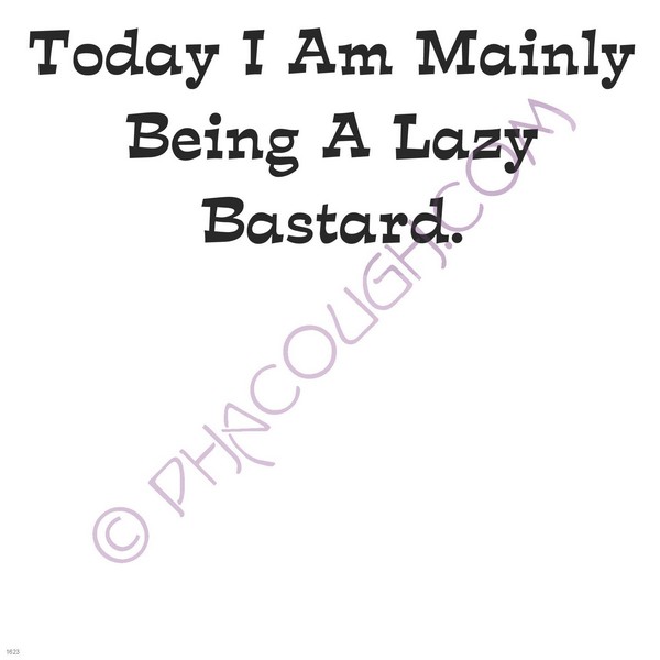 Today I am mainly being a lazy bastard