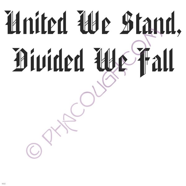 United we stand divided we fall