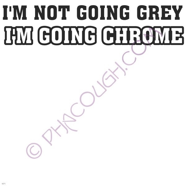 I'm not going grey I'm going chrome