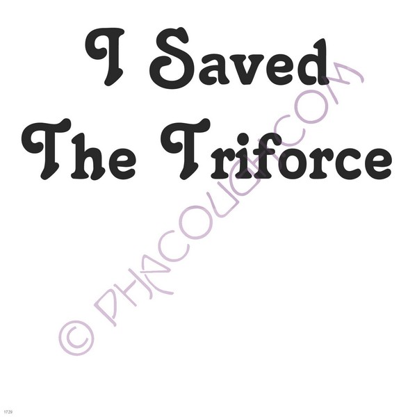 I saved the triforce