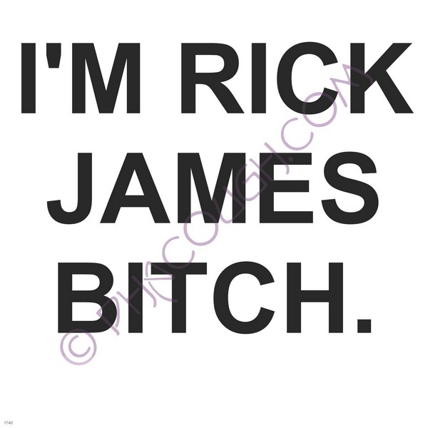 I'm Rick James bitch