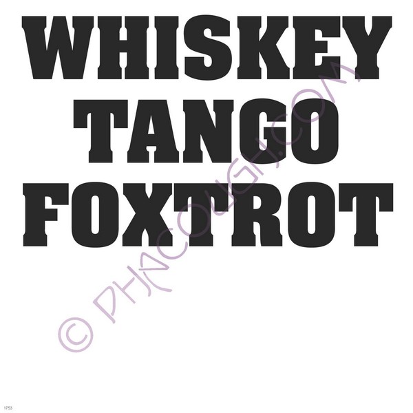 Whiskey Tango Foxtrot