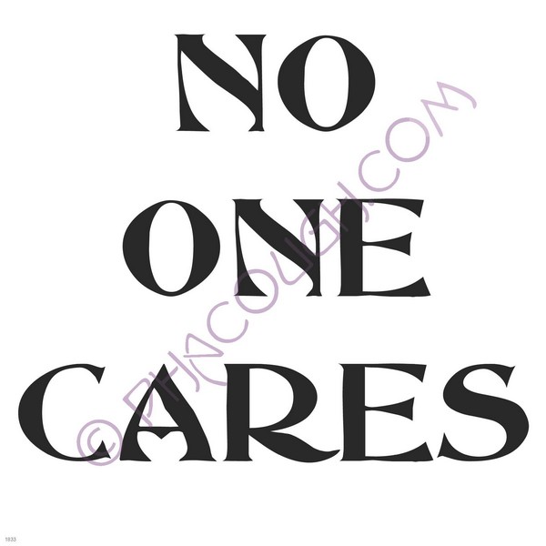 No one cares