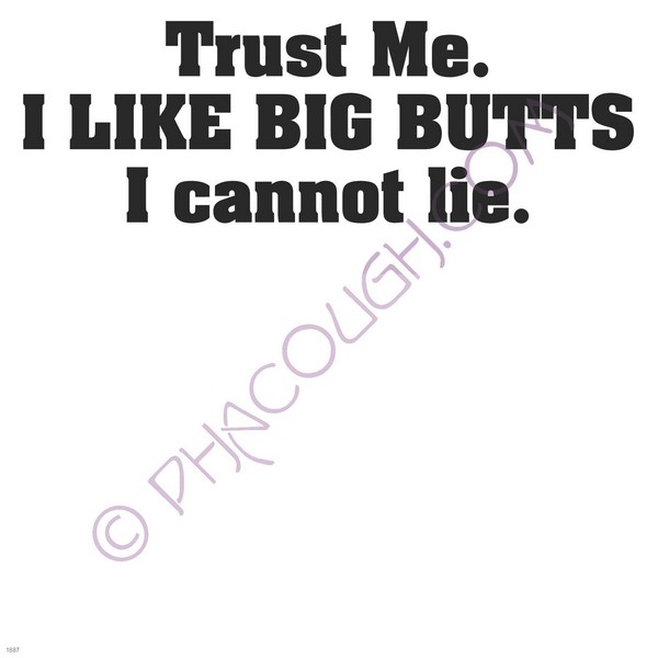 Trust me. I like BIG BUTTS I cannot lie.