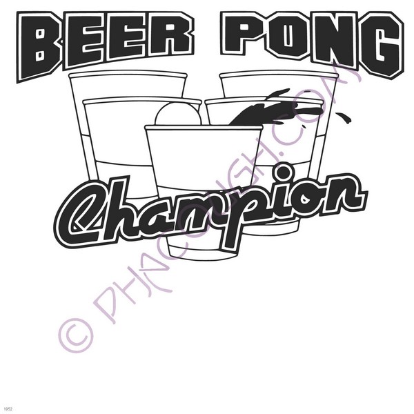 Beer pong champion