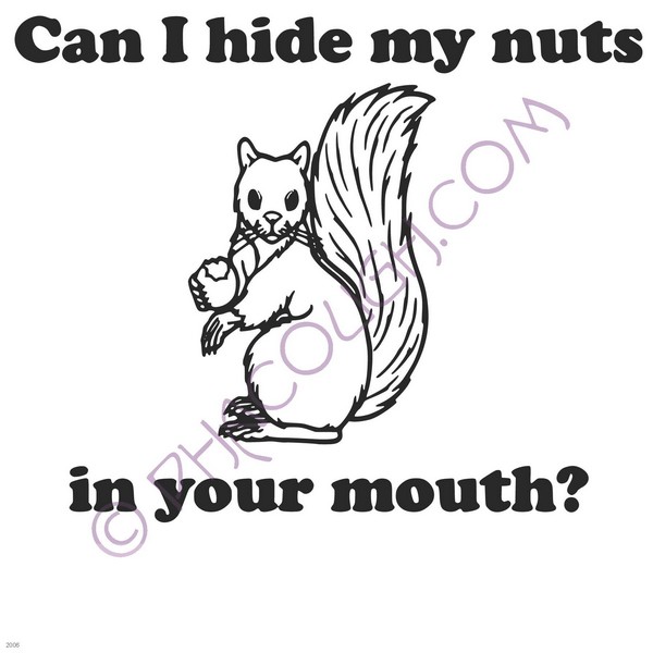 Can I hide my nuts in your mouth?