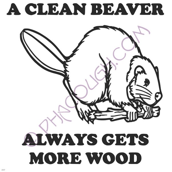 A clean beaver is a happy beaver