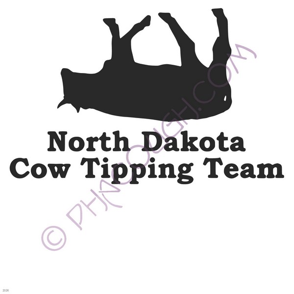 North Dakota cow tipping team