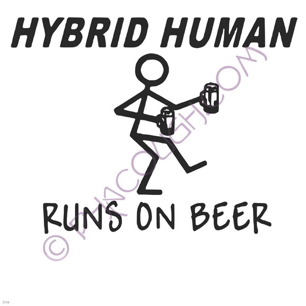 Hybrid human runs on beer