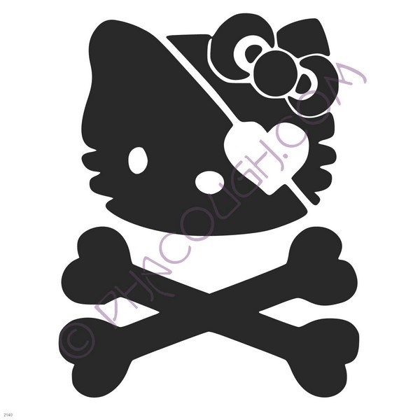 Hello kitty crossbones