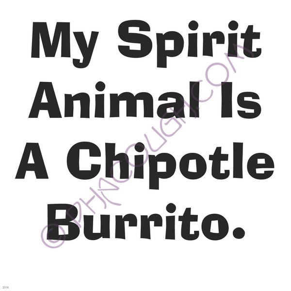 My spirit animal is a chipotle burrito