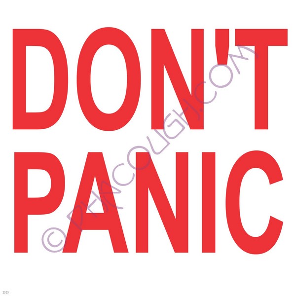 Don't panic