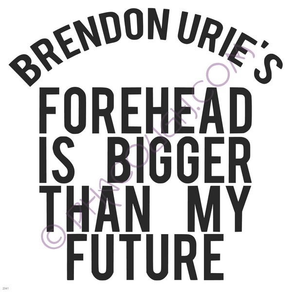 Brendon Urie's forehead is bigger than my future