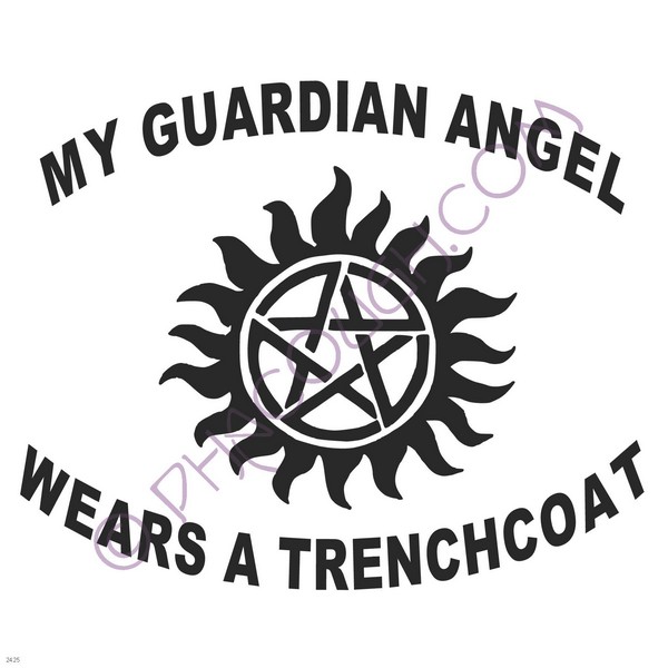 My guardian angel wears a trenchcoat