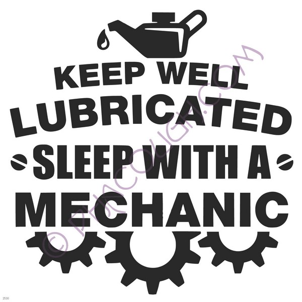 Keep well lubricated sleep with a mechanic