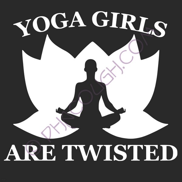 Yoga girls are twisted lotus